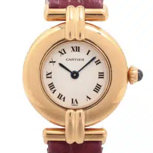 Cartier Colisee yellow gold wrist watch with quartz movement