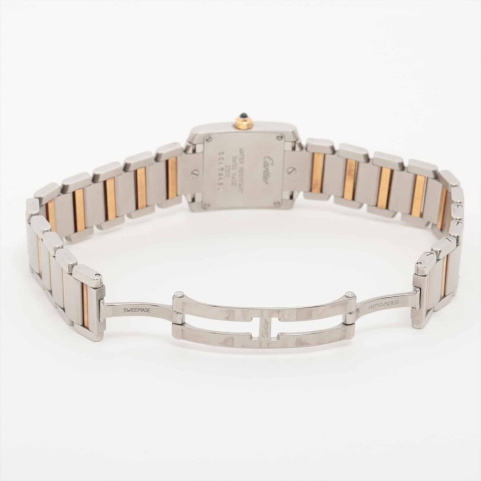A vintage Cartier Tank Francaise watch in 18ct yellow &  steel