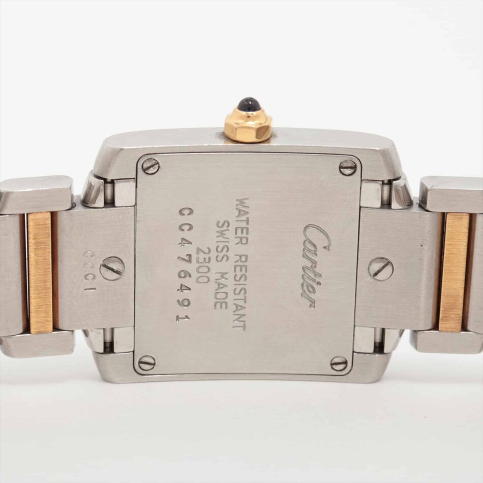 A vintage Cartier Tank Francaise watch in 18ct yellow &  steel