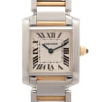 A vintage Cartier Tank Francaise watch in 18ct yellow &  steel