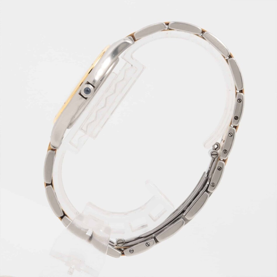 Cartier Cougar steel and gold wrist watch with quartz movement.