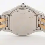 Cartier Cougar steel and gold wrist watch with quartz movement.