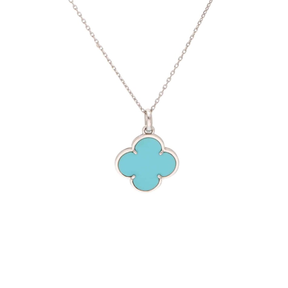 Vintage Van Cleef & Arpels Turqouise Magic Alhambra Pendant
