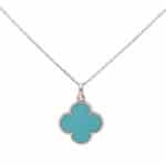 Vintage Van Cleef & Arpels Turqouise Magic Alhambra Pendant