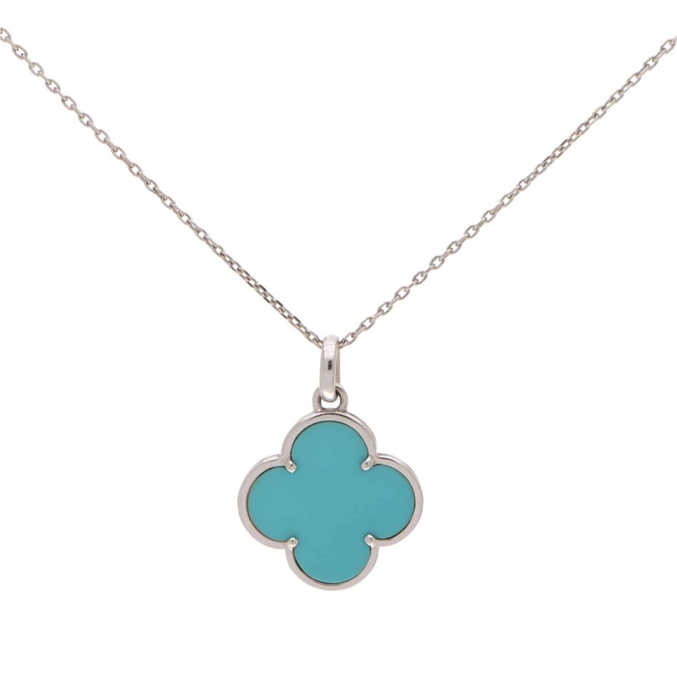 Vintage Van Cleef & Arpels Turqouise Magic Alhambra Pendant