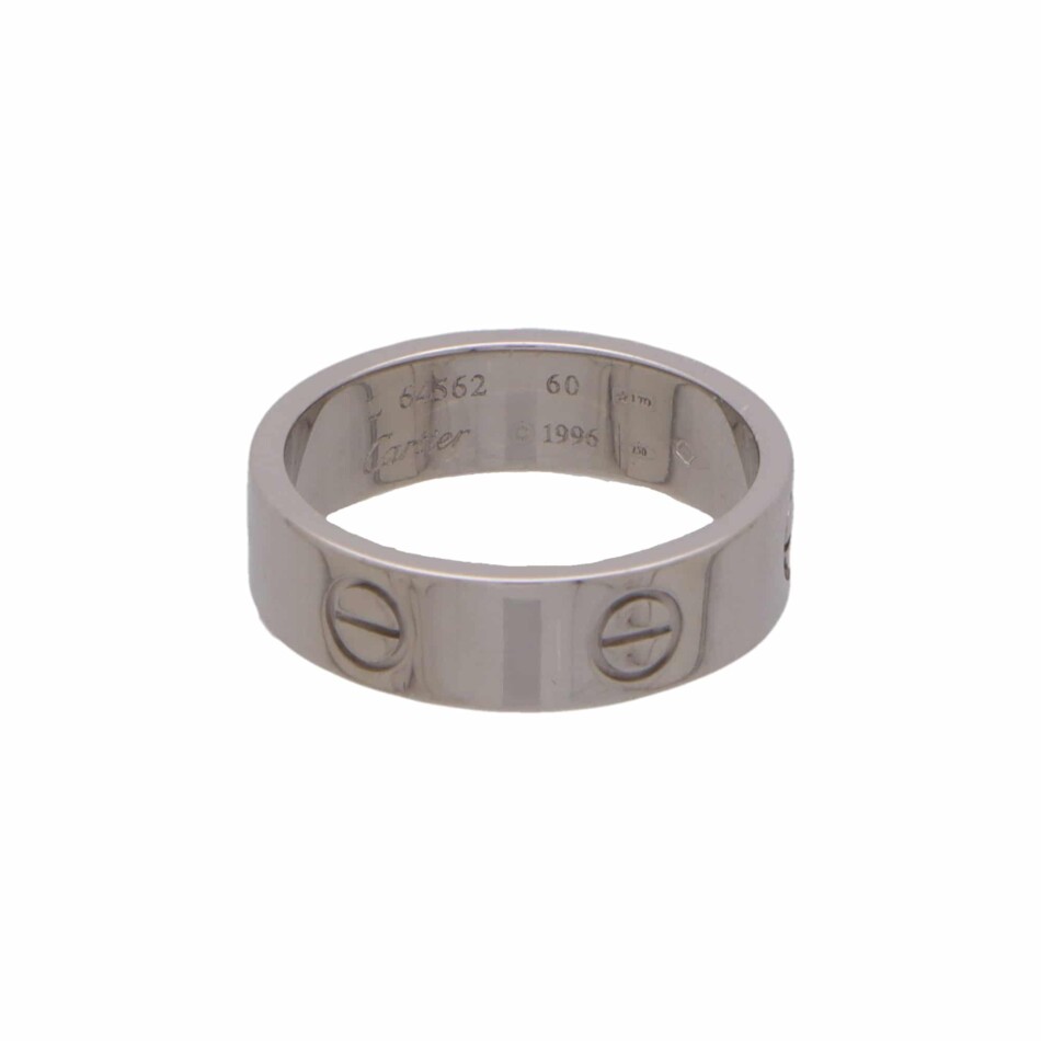Cartier Love Ring in Platinum, Size 60