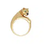Vintage Cartier Panthere Ring in 18k Yelow Gold
