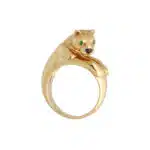 Vintage Cartier Panthere Ring in 18k Yelow Gold