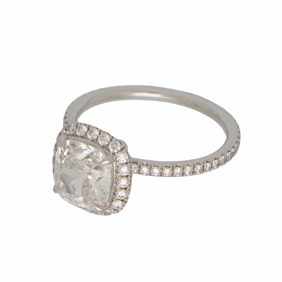 Vintage 2.25ct GIA Certified Harry Winston Diamond Cluster Ring