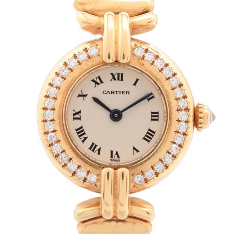 Cartier Colisee Yellow Gold and Diamond Ladies Watch 8057922