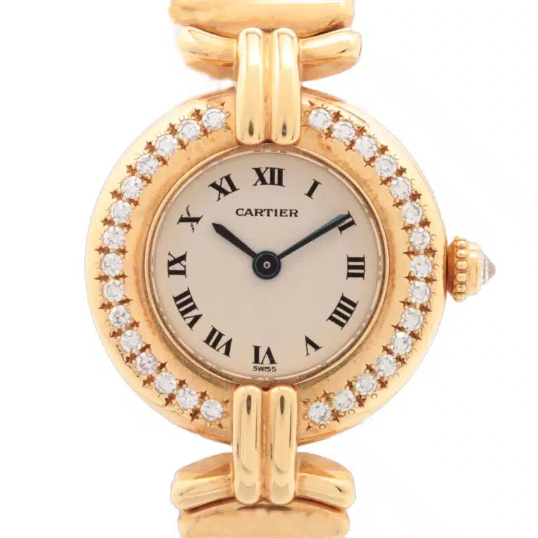 Cartier Colisee Yellow Gold and Diamond Ladies Watch 8057922