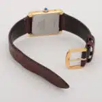 Vintage Cartier Tank Solo gold wrist watch with quartz movement
