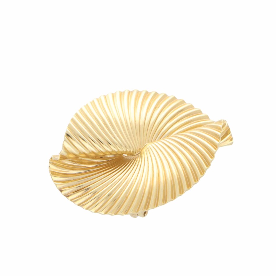 Vintage Tiffany & Co.Fan Brooch in Yellow Gold