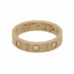 Vintage Cartier Mini Diamond Love Ring in Yellow Gold, Size 51