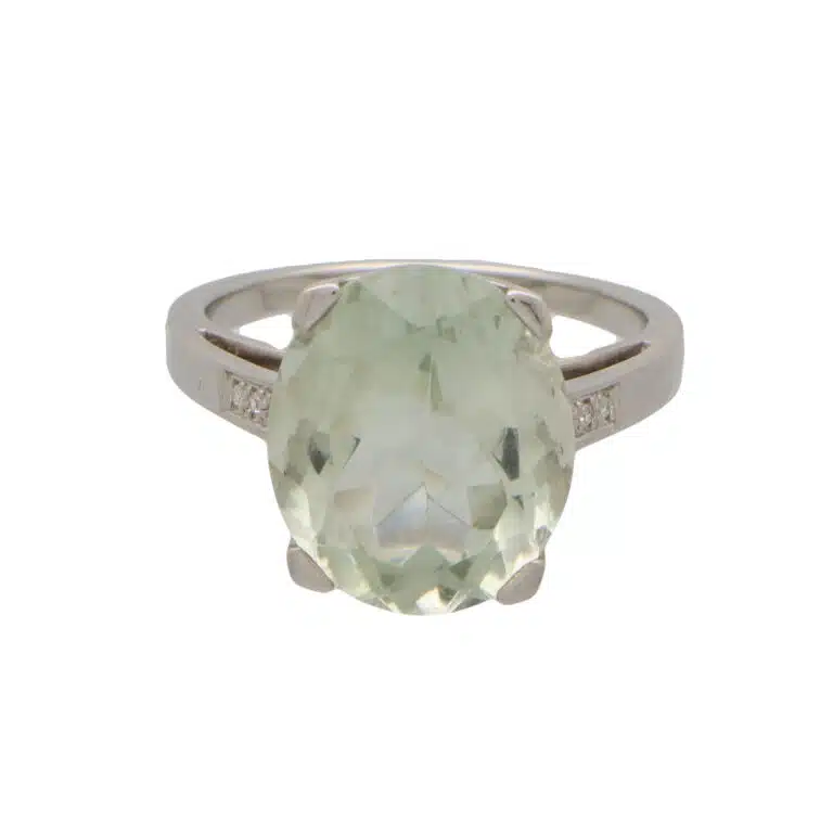 Vintage Mauboussin Gueule d'Amour Aquamarine Ring in White Gold