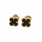 Vintage Van Cleef and Arpels Onyx Sweet Alhambra Earrings