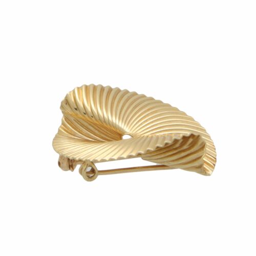 Vintage Tiffany & Co.Fan Brooch in Yellow Gold