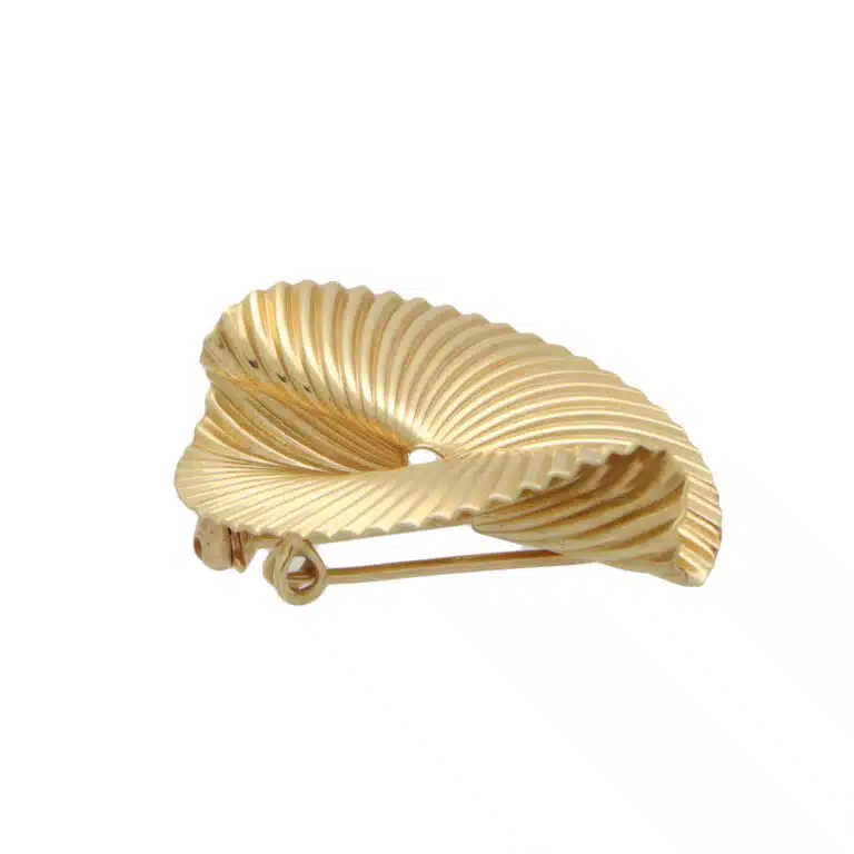 Vintage Tiffany & Co.Fan Brooch in Yellow Gold