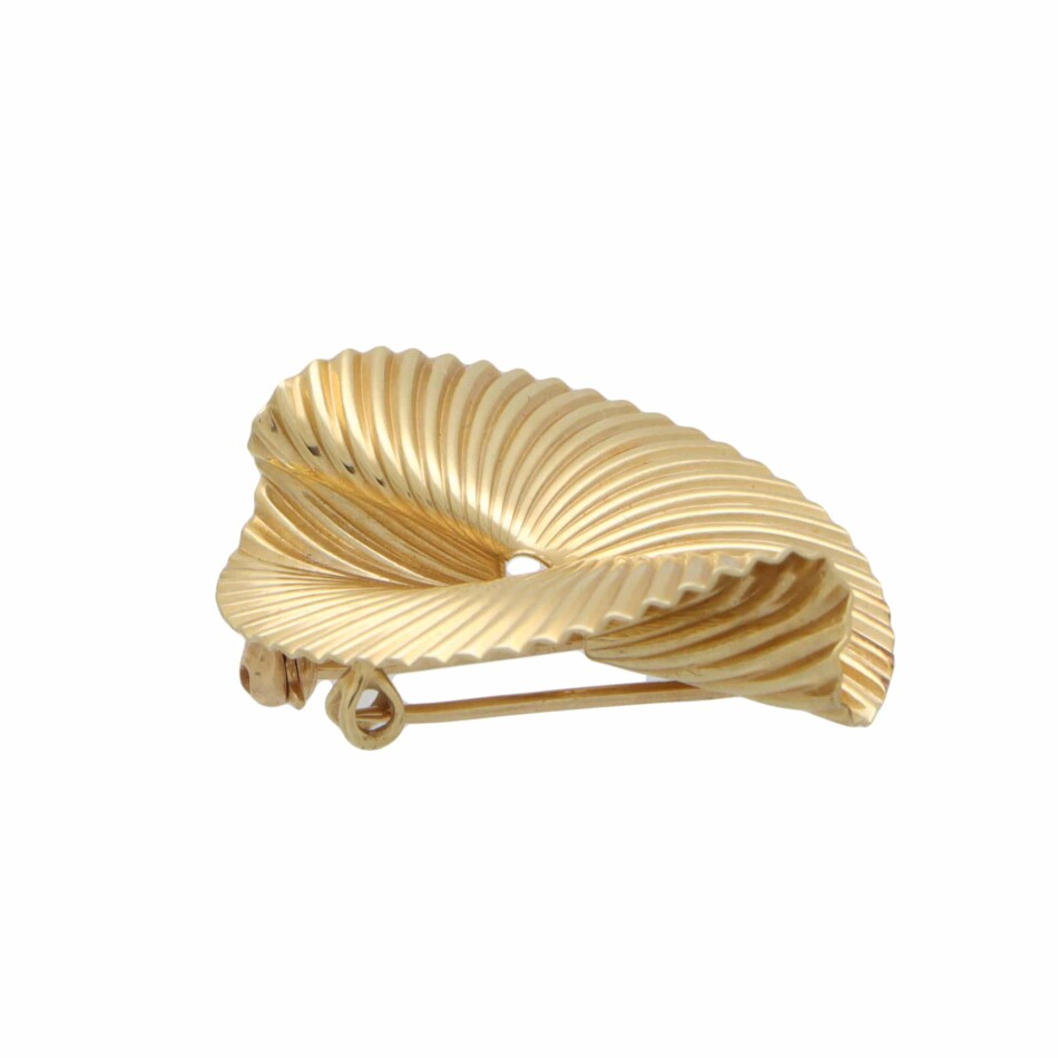 Vintage Tiffany & Co.Fan Brooch in Yellow Gold