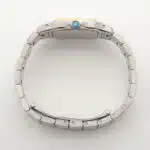 Vintage Cartier Santos steel and gold wrist watch, quartz