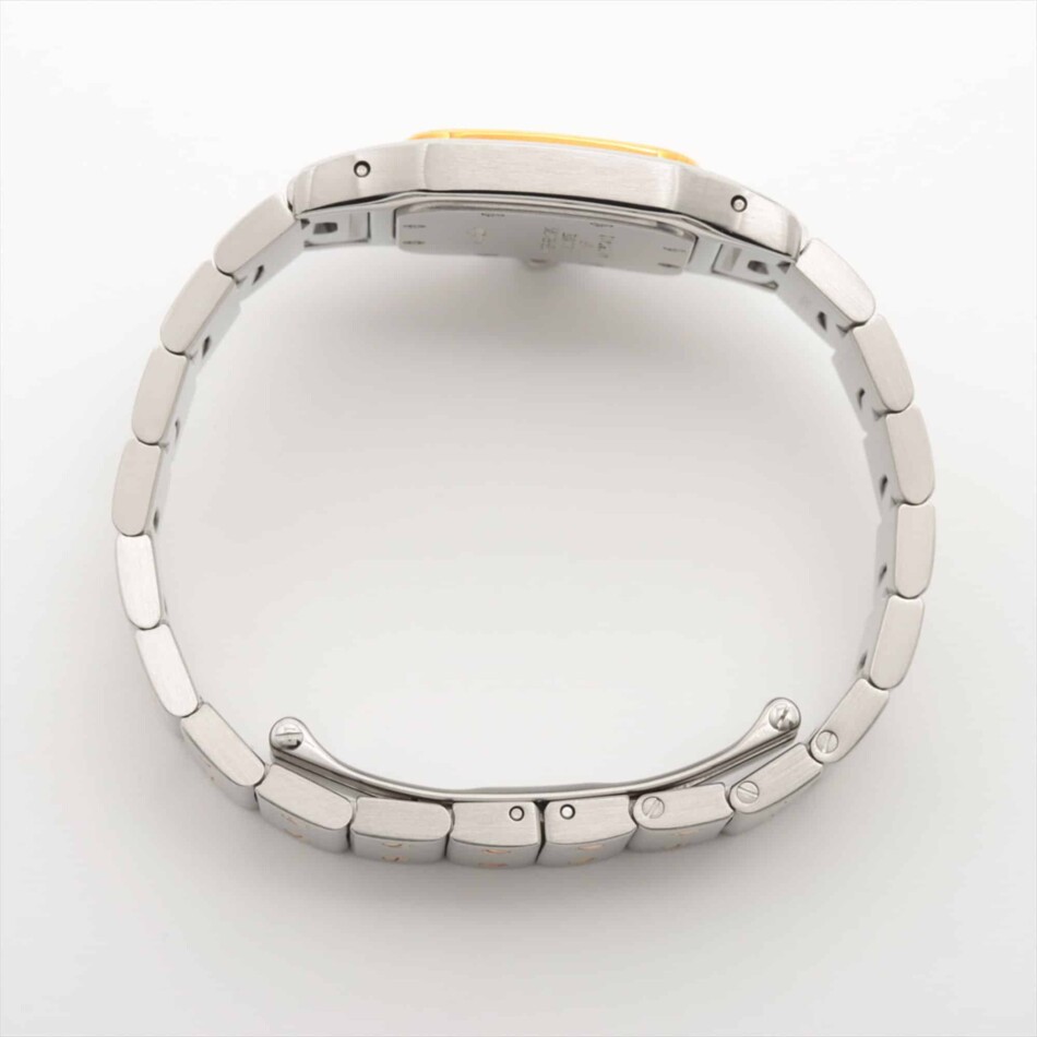 Vintage Cartier Santos steel and gold wrist watch, quartz