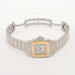 Vintage Cartier Santos steel and gold wrist watch, quartz