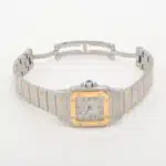 Vintage Cartier Santos steel and gold wrist watch, quartz
