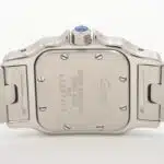 Vintage Cartier Santos steel and gold wrist watch, quartz