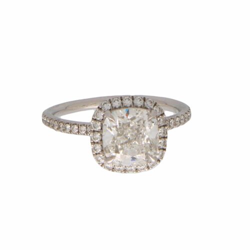 Vintage 2.25ct GIA Certified Harry Winston Diamond Cluster Ring
