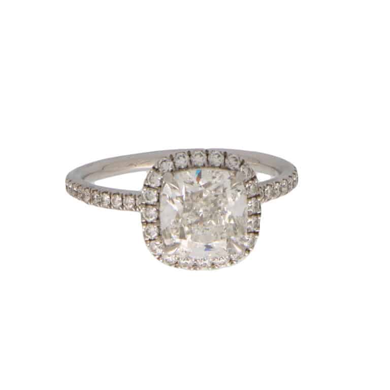 Vintage 2.25ct GIA Certified Harry Winston Diamond Cluster Ring