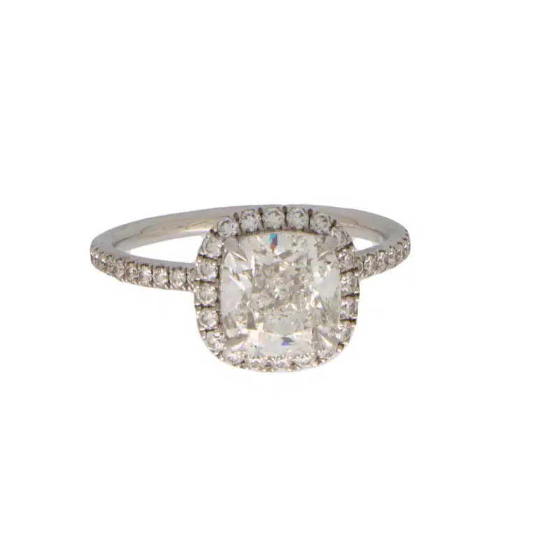 Vintage 2.25ct GIA Certified Harry Winston Diamond Cluster Ring
