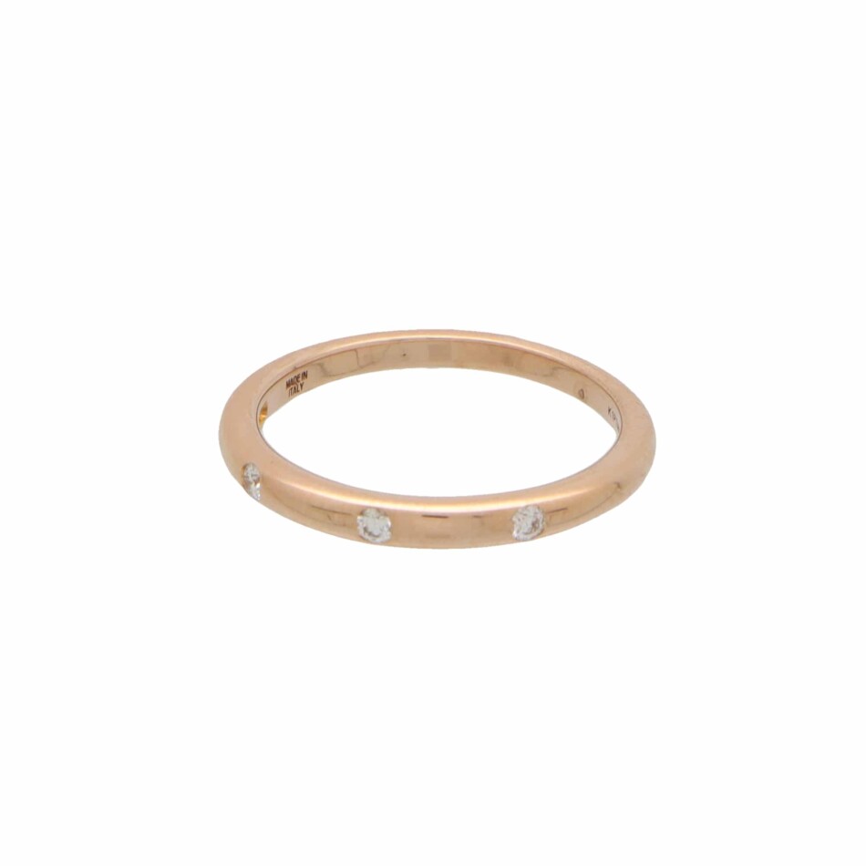 Vintage Bulgari 'Fedi' Diamond Band in 18k Rose Gold