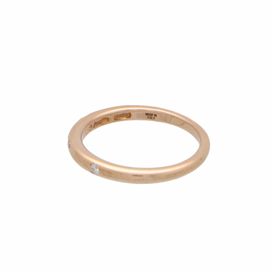 Vintage Bulgari 'Fedi' Diamond Band in 18k Rose Gold
