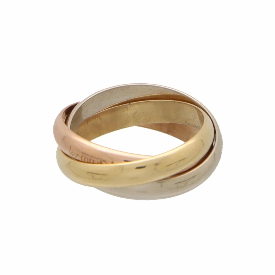 Vintage Les Must De Cartier Trinity Ring, Size 56