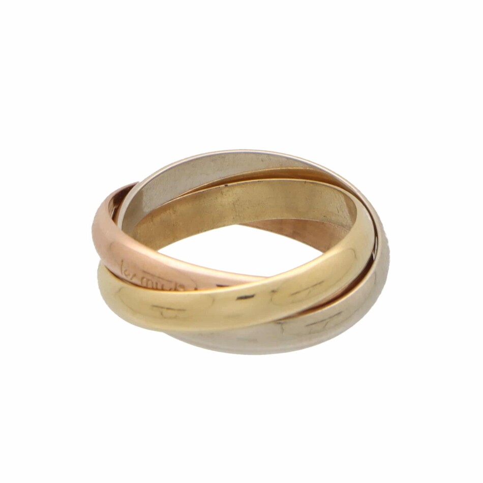 Vintage Les Must De Cartier Trinity Ring, Size 56