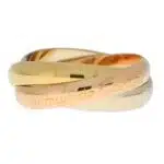 Vintage Les Must De Cartier Trinity Ring Size 55