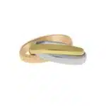 Vintage Les Must De Cartier Trinity Ring, Size 52