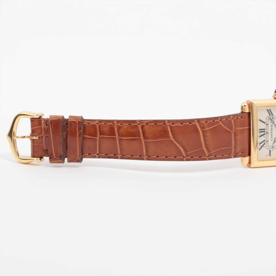 Cartier Tank Obus wristwatch, with unique circled hands