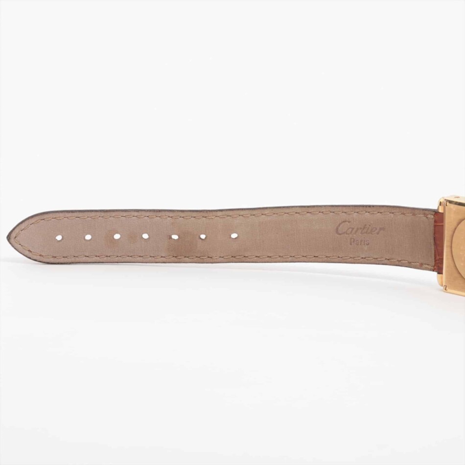 Cartier Tank Obus wristwatch, with unique circled hands