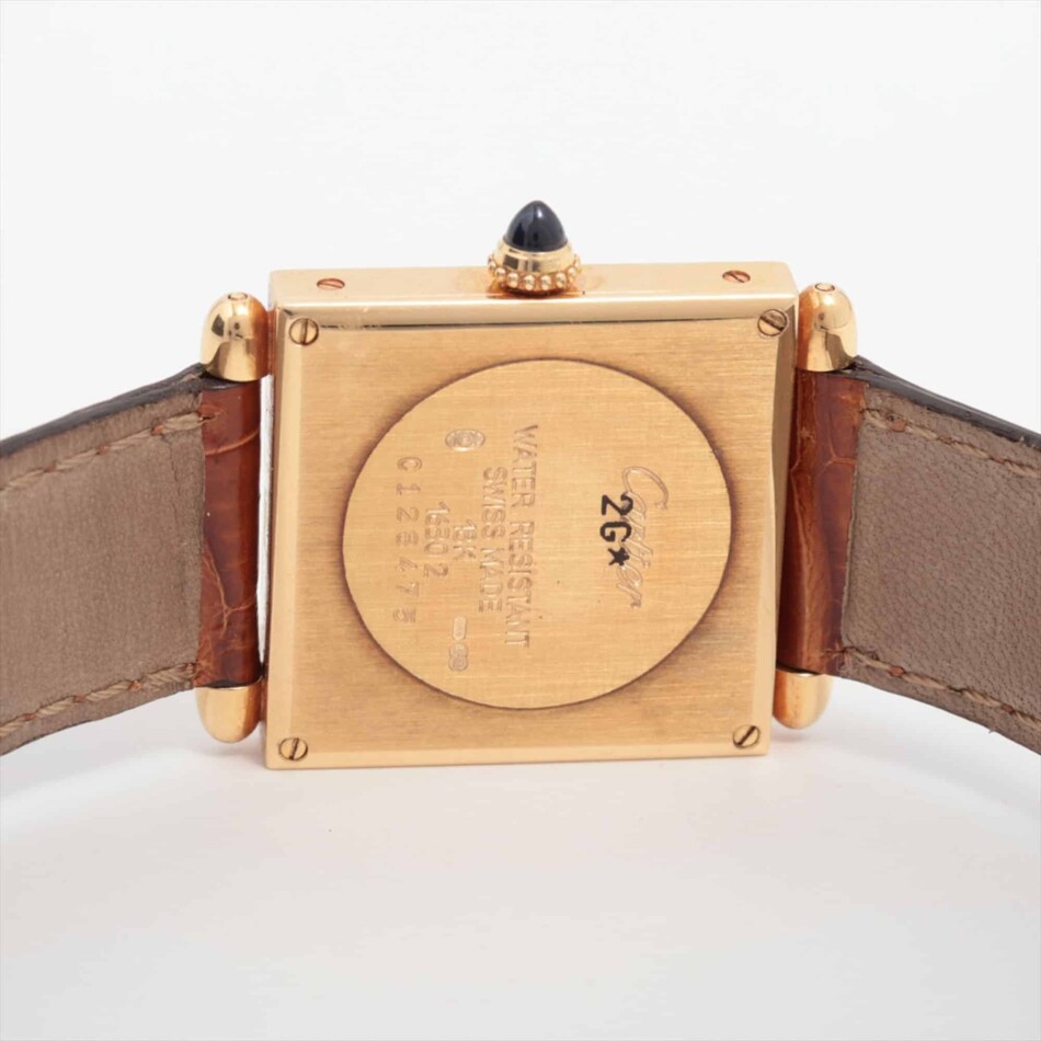 Cartier Tank Obus wristwatch, with unique circled hands