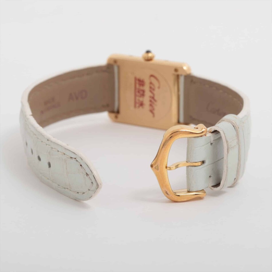 Vintage Cartier Tank Louis wrist watch in 18k yellow gold, with