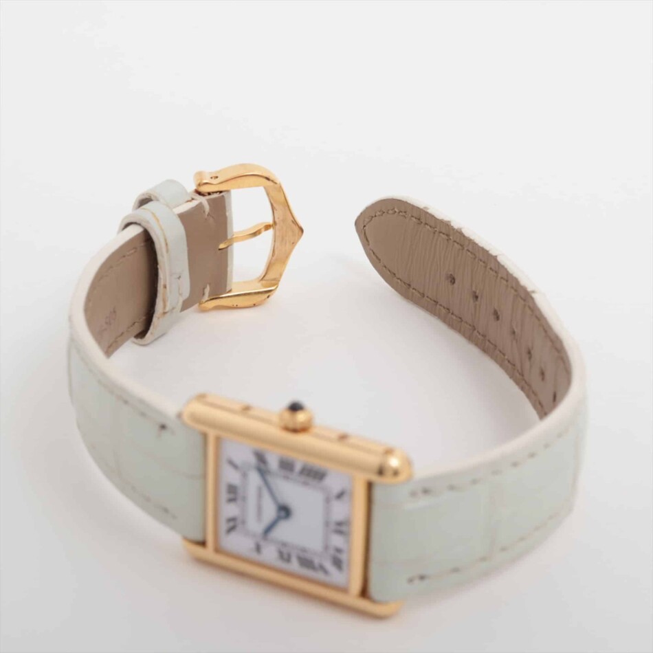 Vintage Cartier Tank Louis wrist watch in 18k yellow gold, with