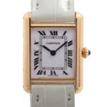 Vintage Cartier Tank Louis wrist watch in 18k yellow gold, with