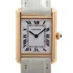 Vintage Cartier Tank Louis wrist watch in 18k yellow gold, with