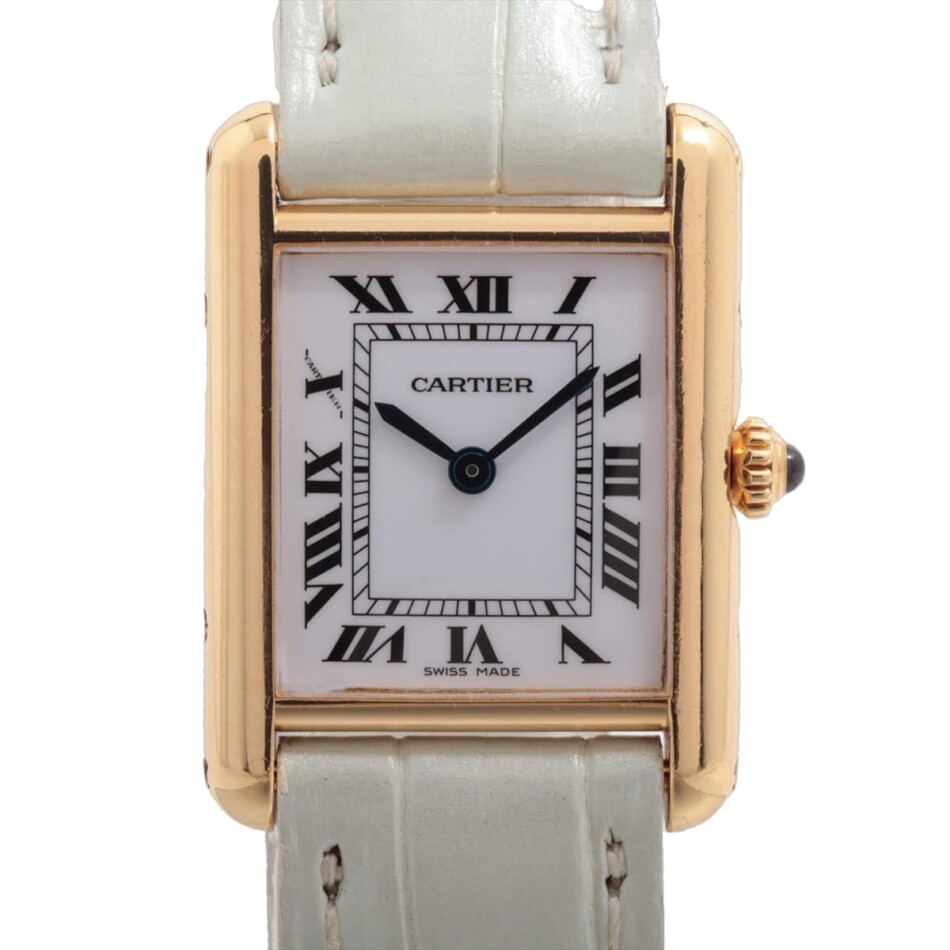 Vintage Cartier Tank Louis wrist watch in 18k yellow gold, with