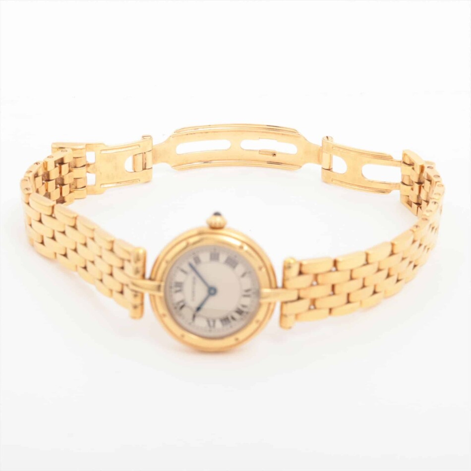 Vintage Cartier Panthere Vendome watch in full 18k yellow gold.