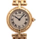 Vintage Cartier Panthere Vendome watch in full 18k yellow gold.
