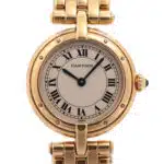 Vintage Cartier Panthere Vendome watch in full 18k yellow gold.