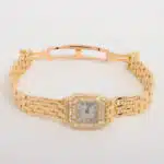 Vintage Cartier Panthere Mini watch in yellow gold and diamonds