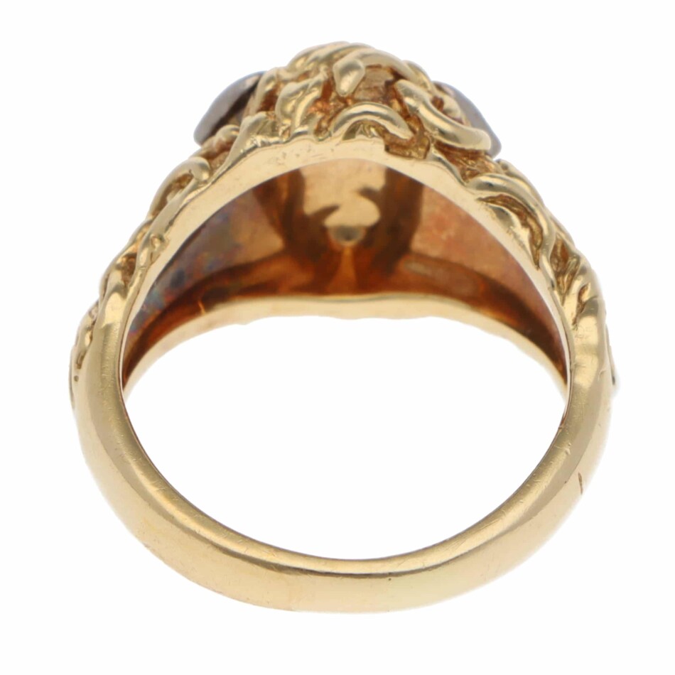 Vintage Carrera y Carrera Medusa Diamond Ring in Yellow Gold